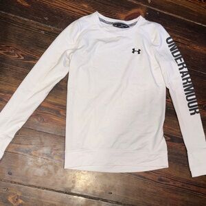 Under Armour White Crew Neck Shirt